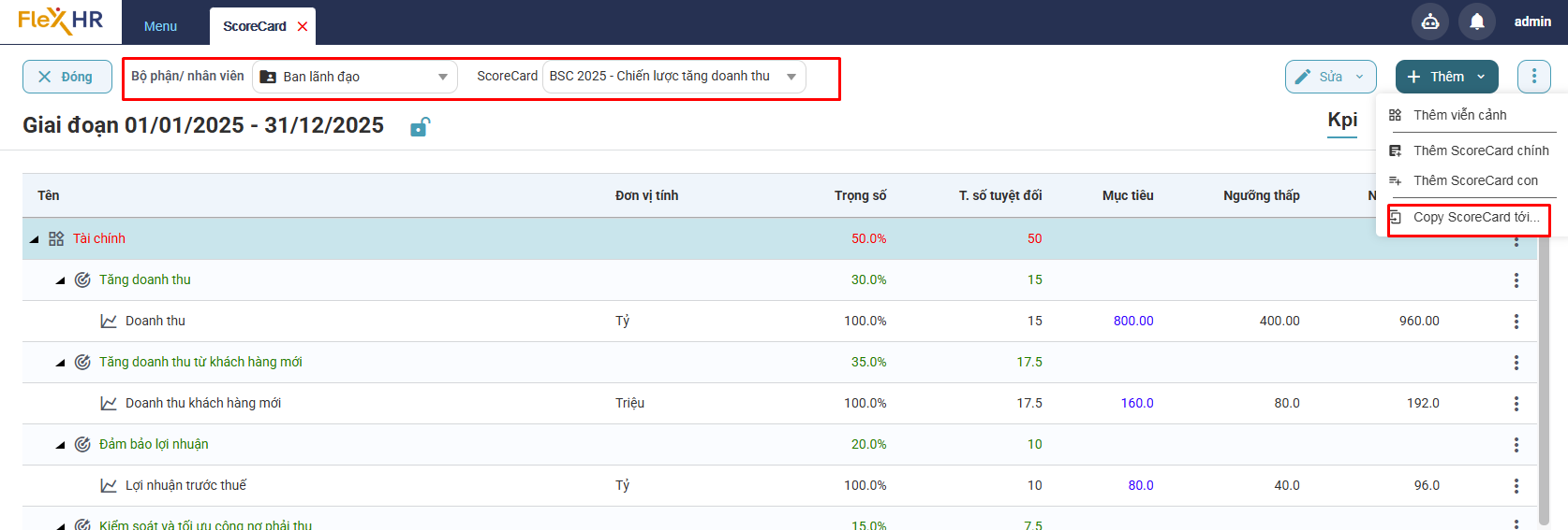 BSC KPI - ScoreCard - Copy ScoreCard menu.png